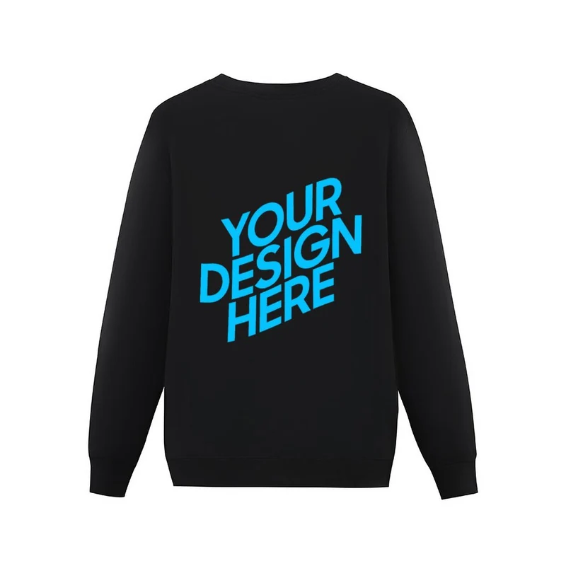 Sweat shirt pull personnalisé femme avec photo texte (impression sur le dos)