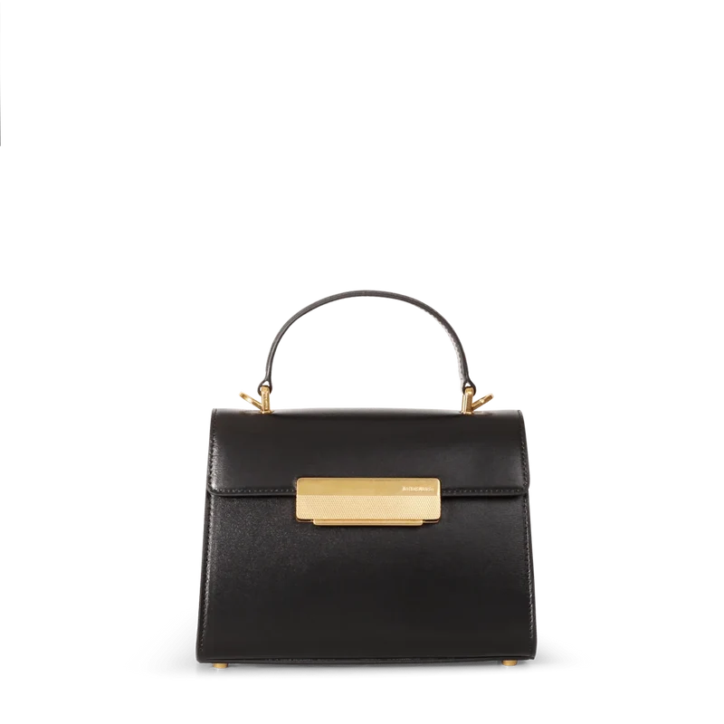 Mini Capucine - Cuir Box Noir