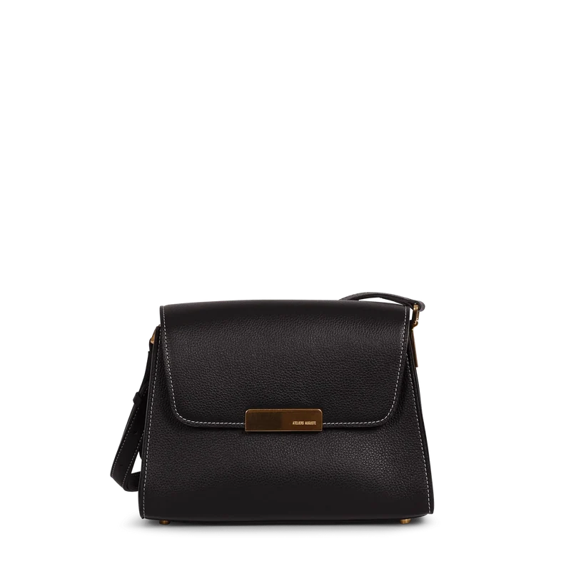 Mini Amelot - Cuir Grainé Noir