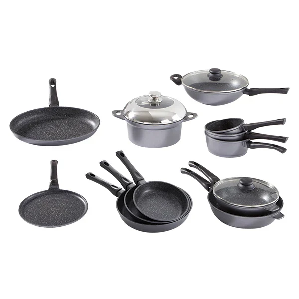 Batterie de cuisine 12 pièces revêtement Dur comme la pierre Mathon
