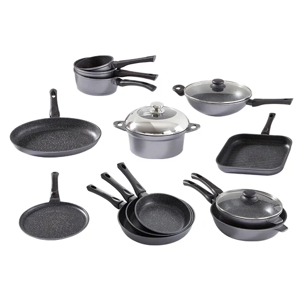 Batterie de cuisine 13 pièces revêtement Dur comme la pierre Mathon