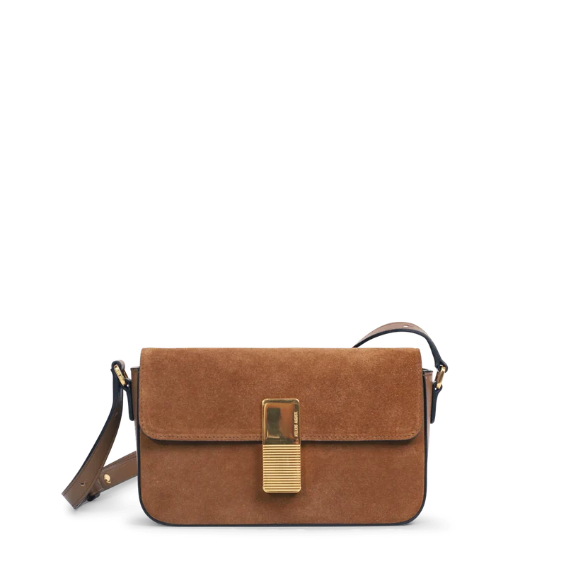 Monceau Baguette - Cuir Velours Camel