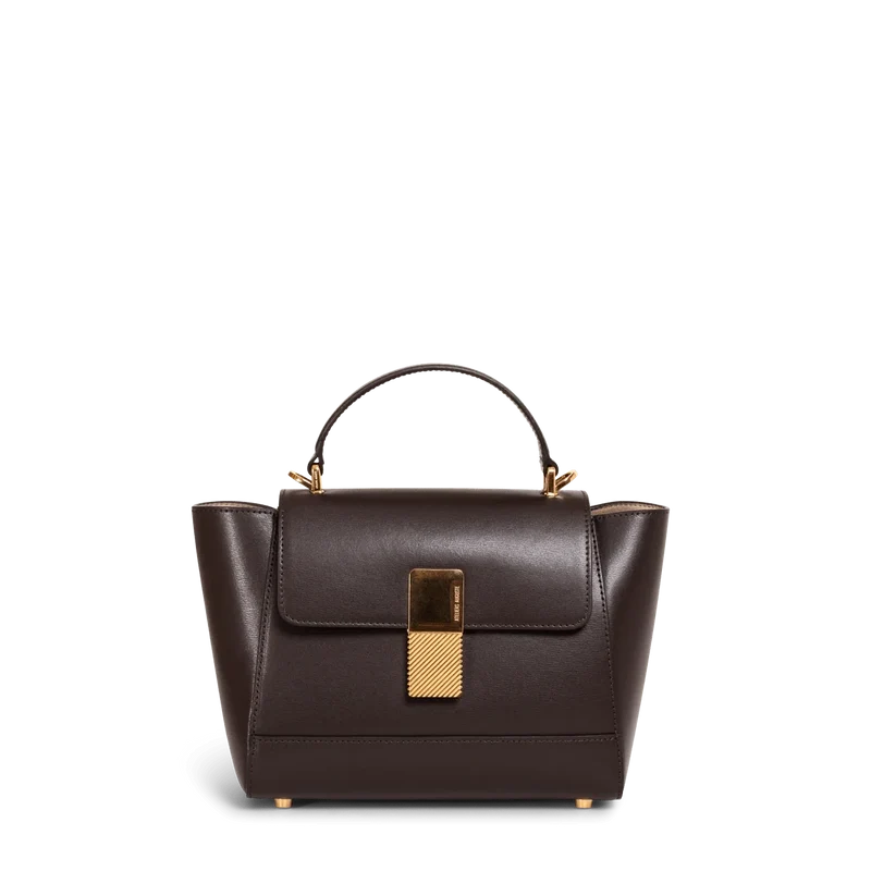Mini Marly - Cuir Box Chocolat