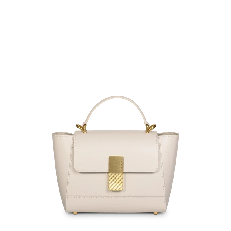 Mini Marly - Cuir Box Blanc Cassé