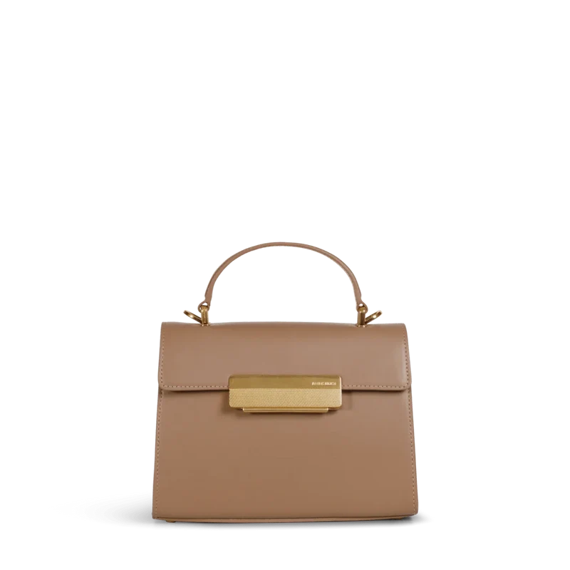 Mini Capucine - Cuir Box Taupe