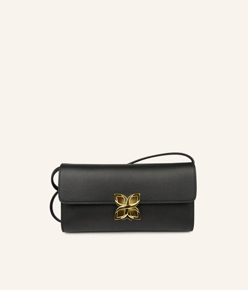 Hortensia Clutch | Noir