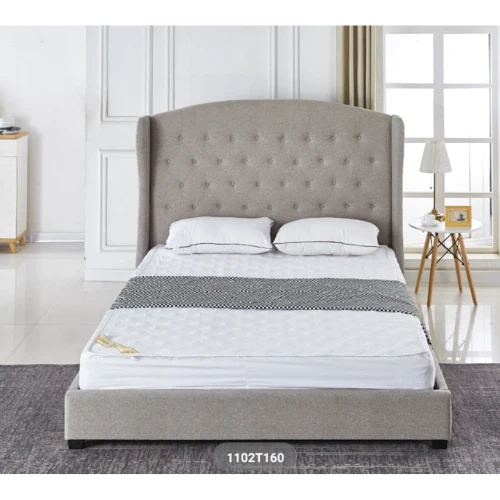 LIT BERGERAC TAUPE 160x200 cm EURODESIGN 1102T160