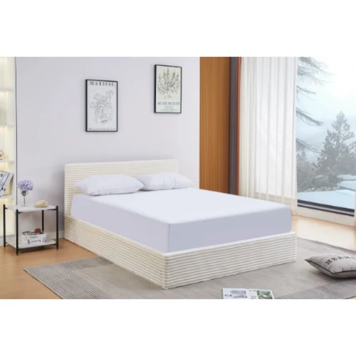 LIT COFFRE MAIA COTELE ECRU 160x200cm EURODESIGN L91CT-EC160