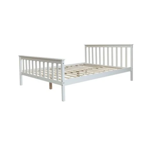 Lit Ebatna En Bois Blanc 140X190Cm EURODESIGN EBATNAB140