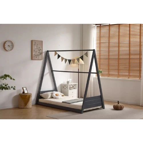 LIT ENFANT TIPI GRIS 90x190CM EURODESIGN ENF45-TIP-G