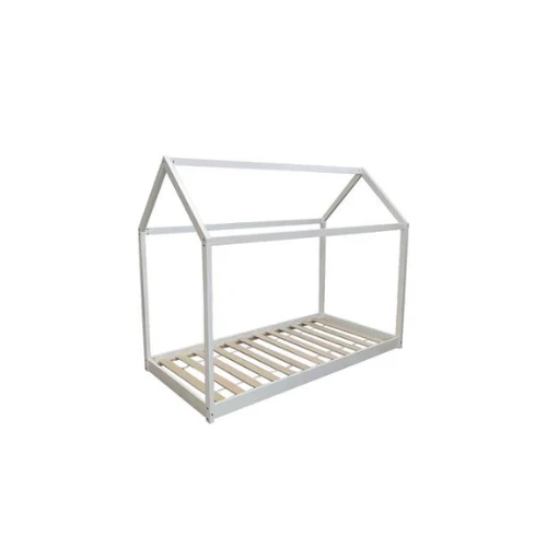 Lit Cabane En Bois Blanc 90X190 Cm EURODESIGN CAB90B
