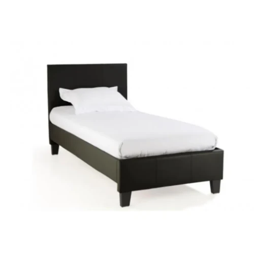 LIT MELBOURNE VELOURS NOIR 90x190CM EURODESIGN 712VN90