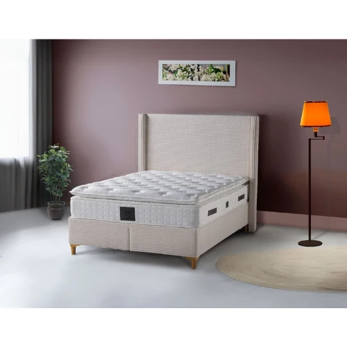 Lit coffre venus Cotele Beige 140x190CM