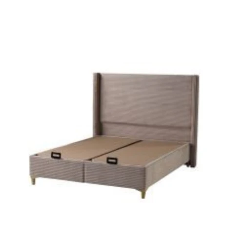 Lit Coffre VENUS-COTELE-TAUPE 160x200CM