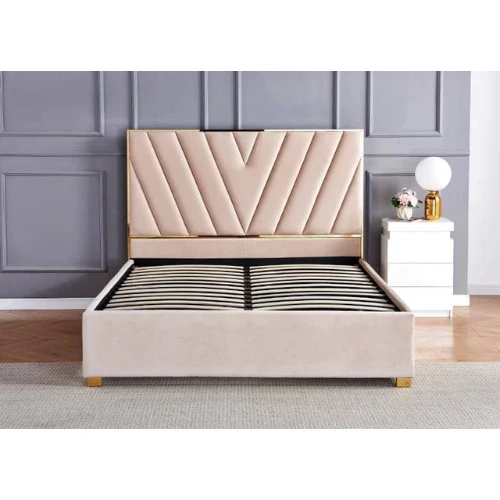LIT VERA VELOURS BEIGE 160x200 cm EURODESIGN 745BEG160