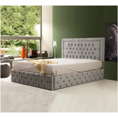 CADRE DE LIT ROMA GRIS 160 EURODESIGN ROMAG160