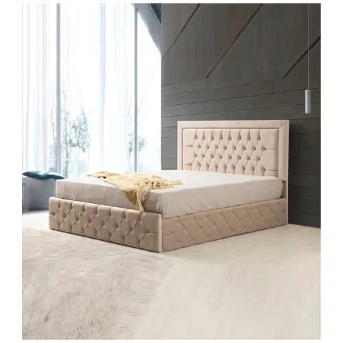 CADRE DE LIT ROMA BEIGE 160x200 cm EURODESIGN ROMABE160