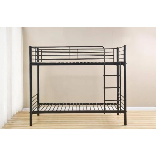 LIT SUPERPOSE METAL 1+1 SEPARABLE NOIR 90x190 cm + 90x190 cm EURODESIGN LUNA 1+1N NOIR