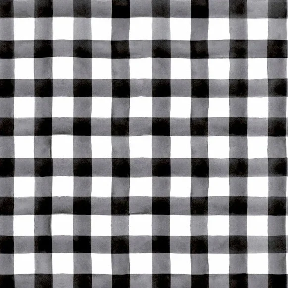 Echantillon - papier peint " TELLE MÈRE, TELLE FILLE - NOIR & BLANC"