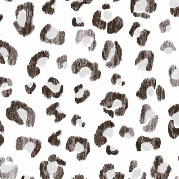 Echantillon - papier peint "Graou - Noir & Blanc"