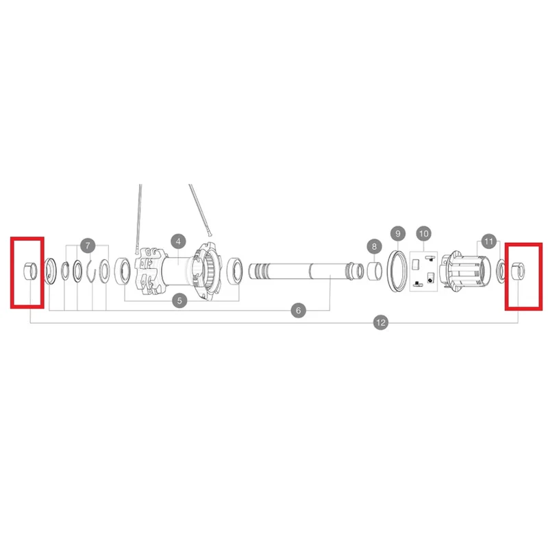Adaptateur pour Roue Arrière MAVIC YELL BOOST Self Adjust 12x148mm