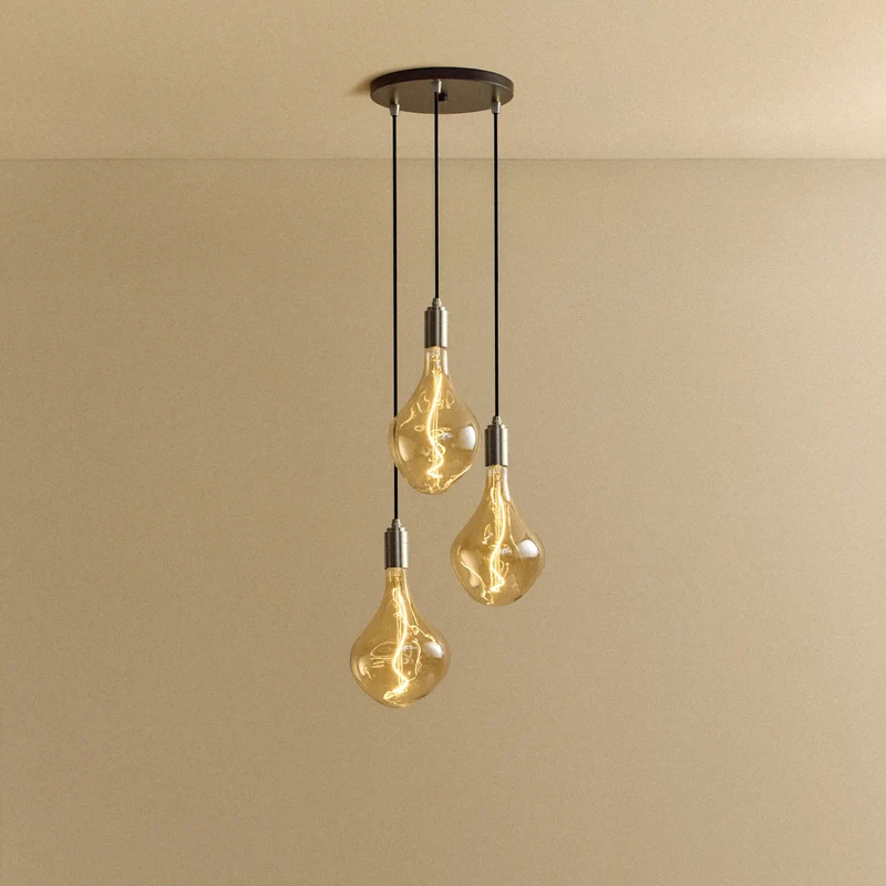 Triple Pendant in Stainless Steel + Voronoi II