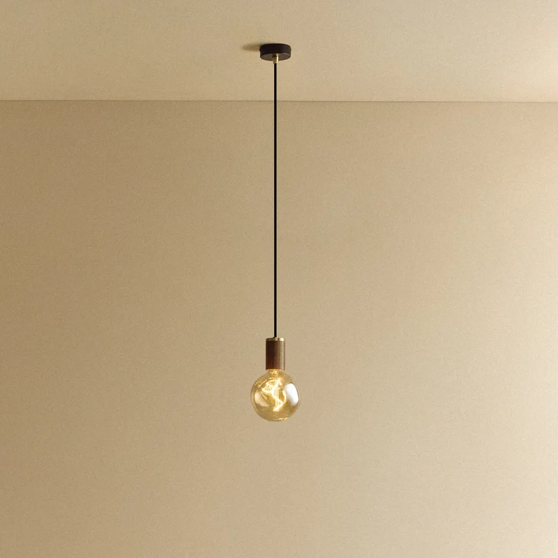 Voronoi I Pendant Light in Walnut