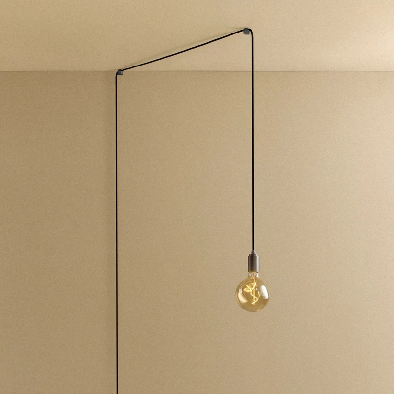 Voronoi I Plug-In Pendant in Graphite