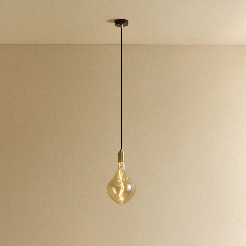 Voronoi II Pendant Light in Brass