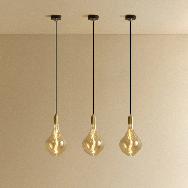 Voronoi II Pendant Light in Brass - Set of 3