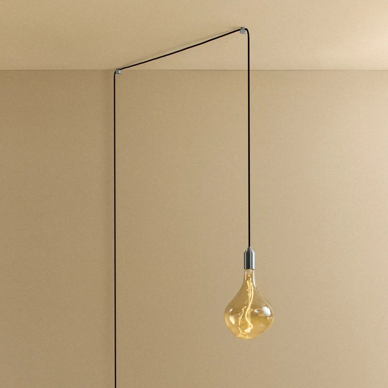 Voronoi II Plug-In Pendant in Stainless Steel
