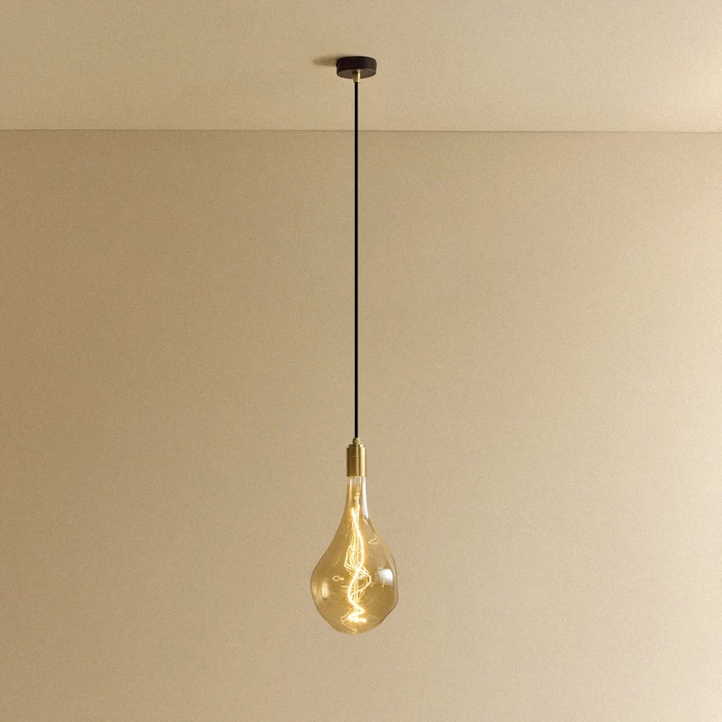 Voronoi III Pendant Light in Brass