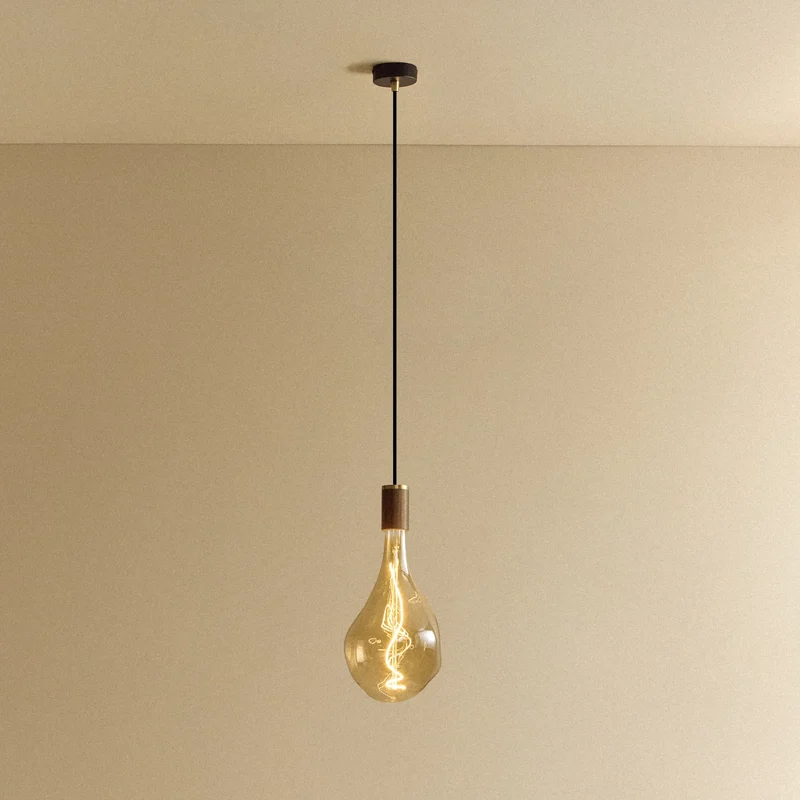 Voronoi III Pendant Light in Walnut