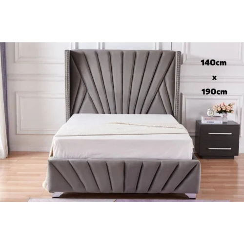 LIT BONIFACIO GRIS 140x190 cm EURODESIGN 726G140