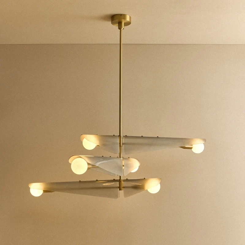 Sycamore Chandelier 3 Tiers in Dawn Grey