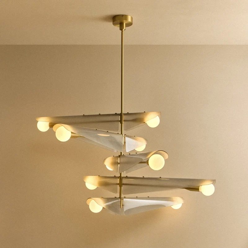 Sycamore Chandelier 5 Tiers in Dawn Grey