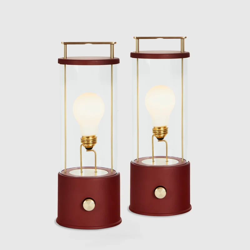 The Muse 1.0 Portable Lamp in Pomona Red - Set of 2