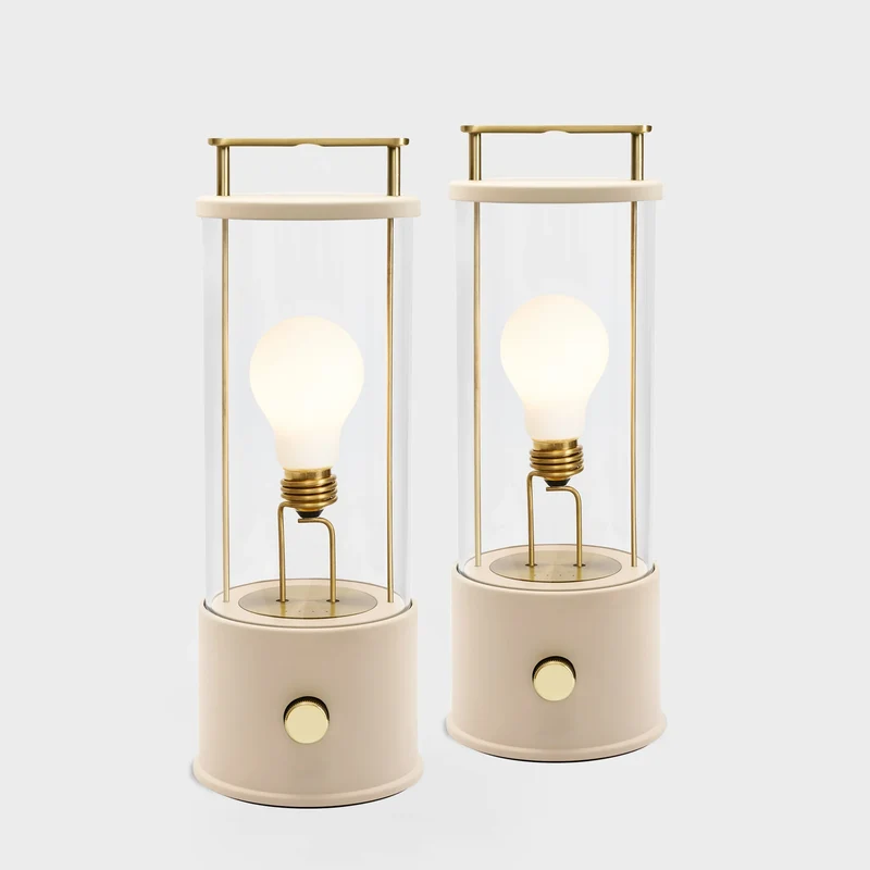 The Muse 1.0 Portable Lamp in Setting Plaster Pink - Set of 2