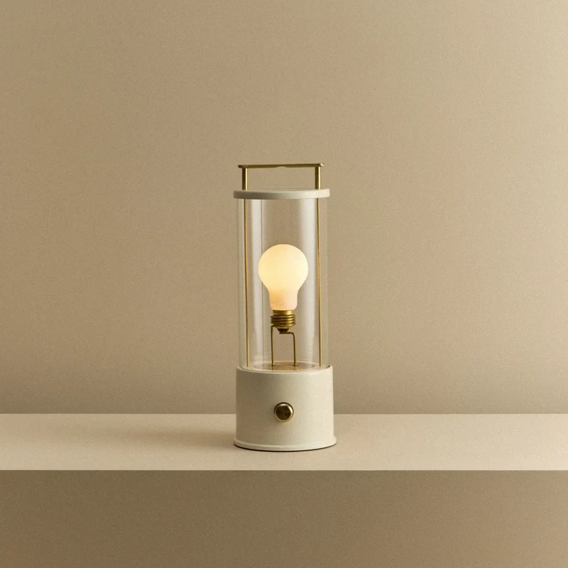 The Muse 2.0 Portable Lamp in Candlenut White