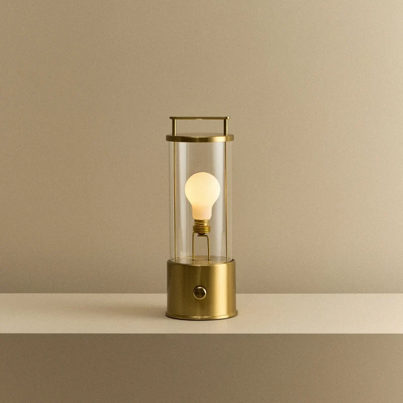 The Muse 2.0 Portable Lamp in Solid Brass