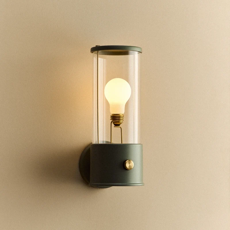 The Muse Wall Light in Pleasure Garden Green