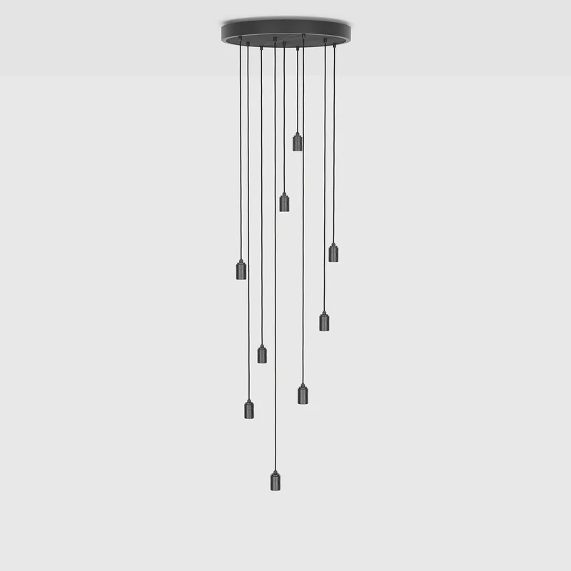 The Original Nine Pendant in Graphite