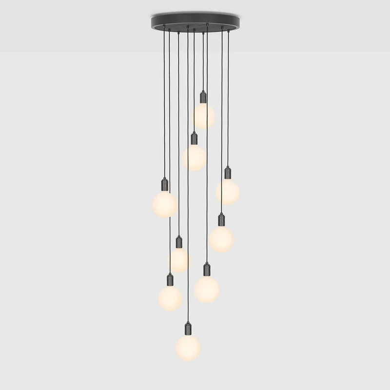 The Original Nine Pendant in Graphite + Sphere IV