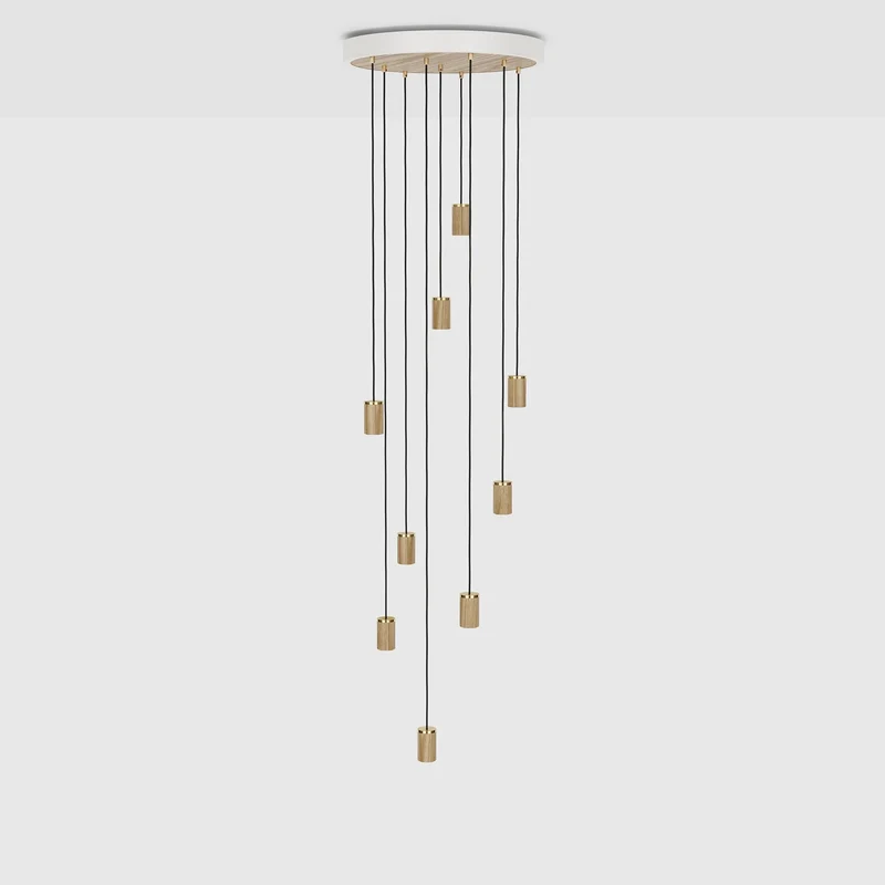 The Original Nine Pendant in Oak