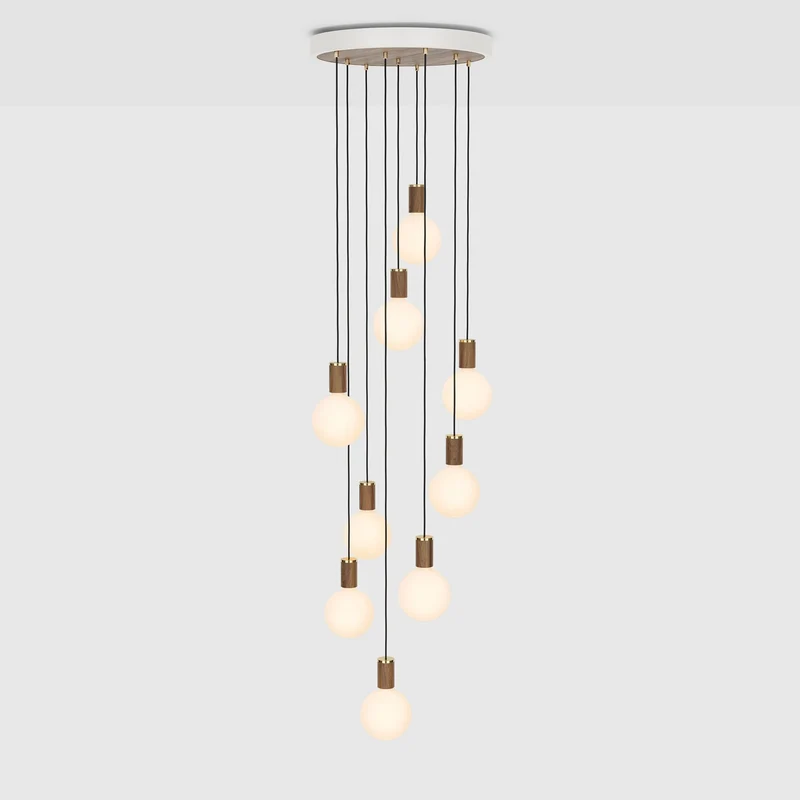 The Original Nine Pendant in Walnut + Sphere IV