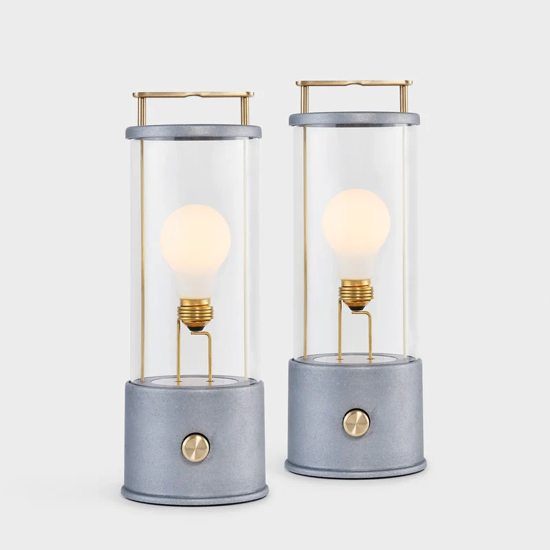The Rugged Muse 1.0 Portable Lamp in Raw Aluminium - Set of 2