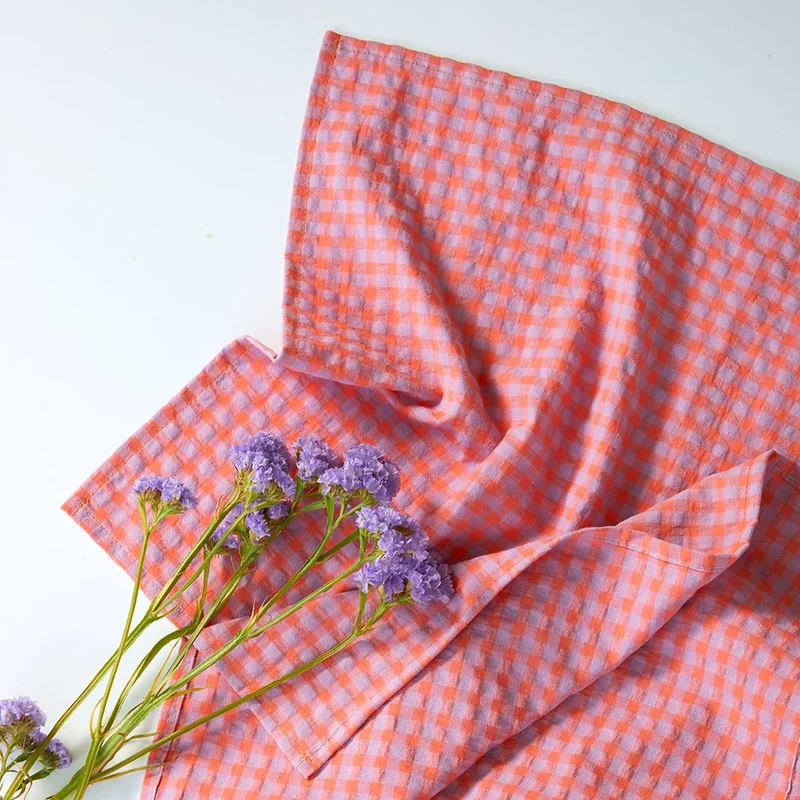 Lot de 2 sets de table " bon app' " - Vichy Lilas