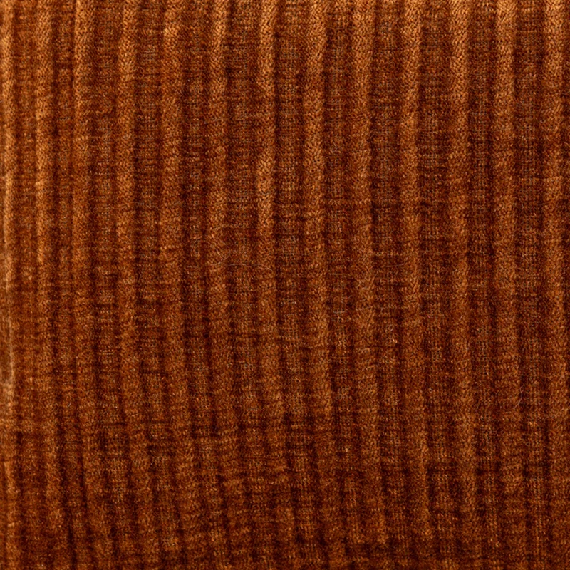 Échantillon - Chenille cognac rayée