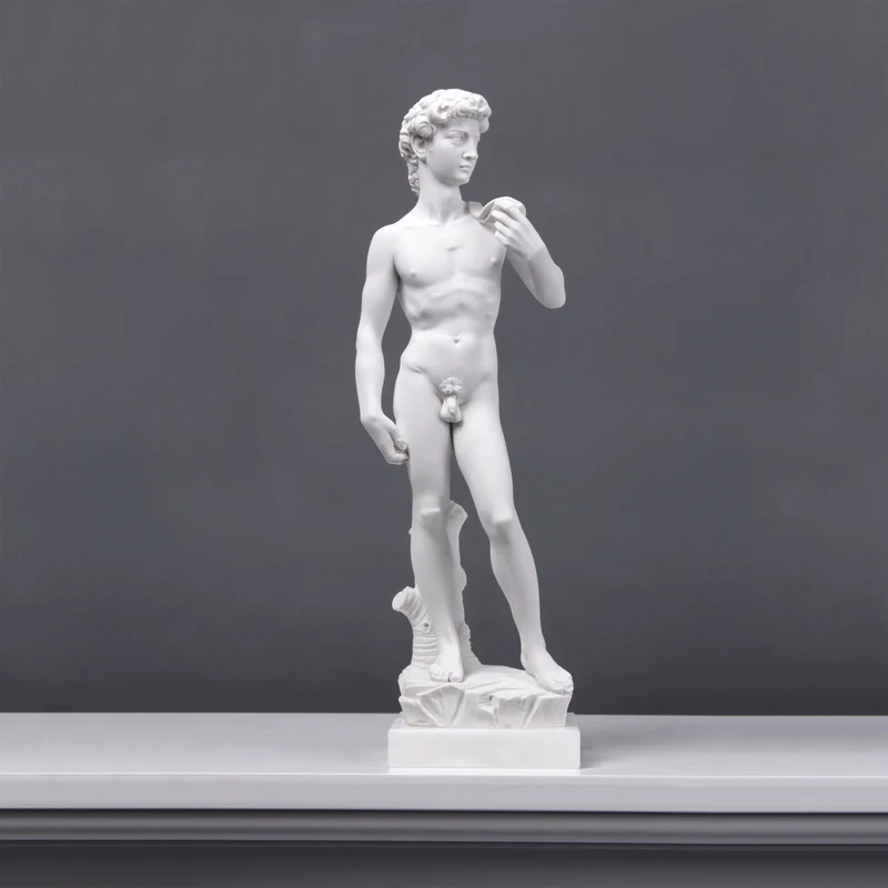 Statuette David - sculpture en marbre