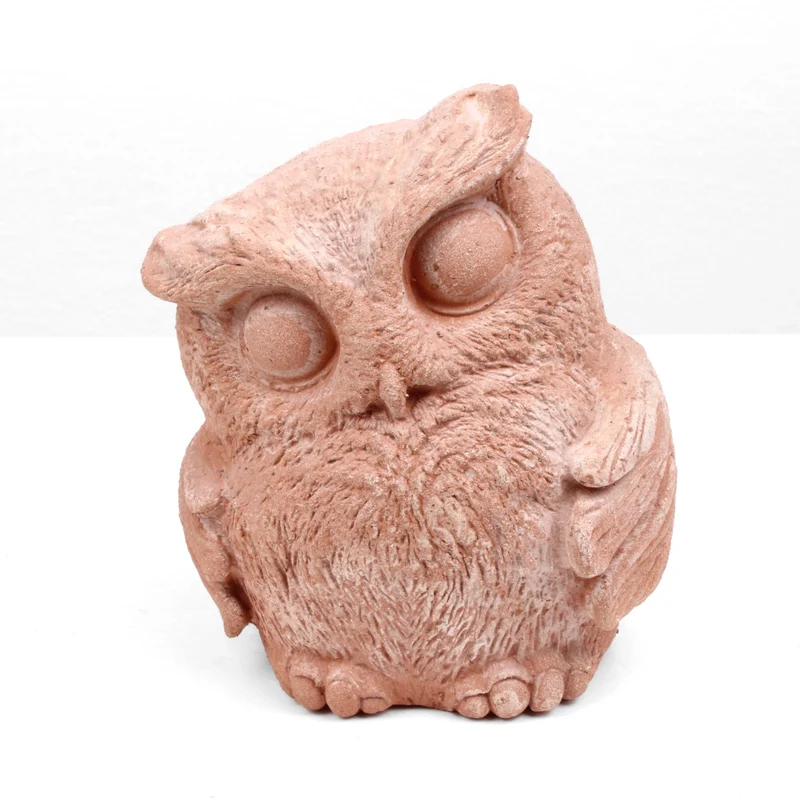 Statuette Hibou en terre cuite
